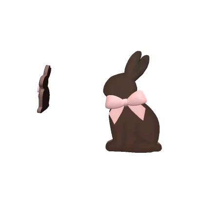 Chocolate Easter Bunny Hairclips