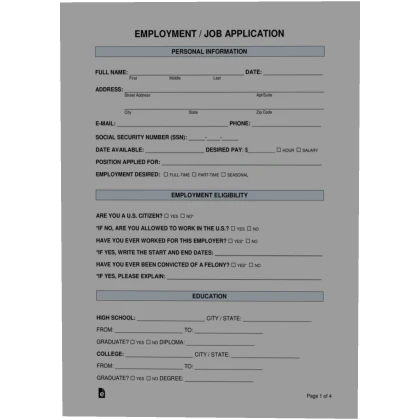 Job application