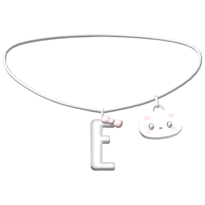♡ e initial kitty necklace 3.0