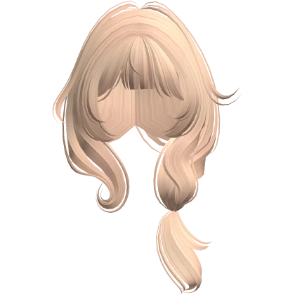 Cute Cottage Core Messy Fluffy Pigtail (Blonde)