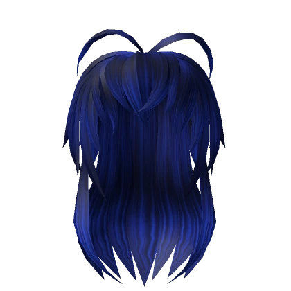 Dark Blue Anime Rockstar Hair