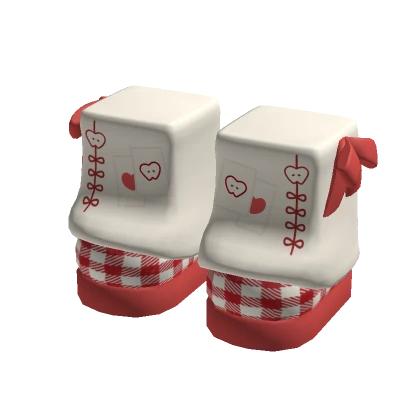 igari mori kei gingham red plaid apple twee shoes