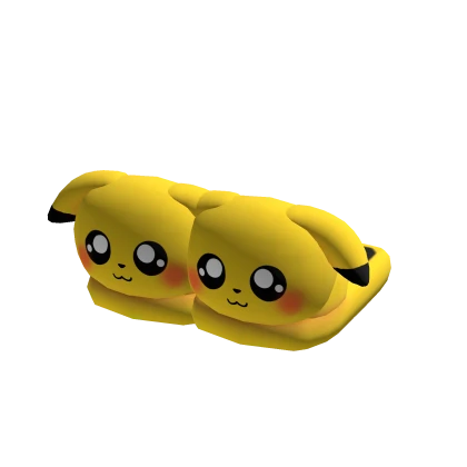 ♡ cute yellow mascot slippers