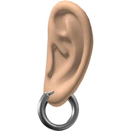 Ears w/ Silver Earrings