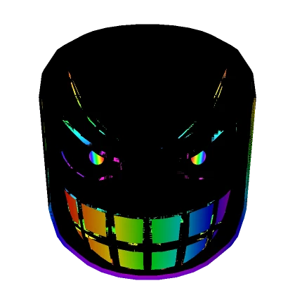 Animated Glitch Shadow Head - Rainbow