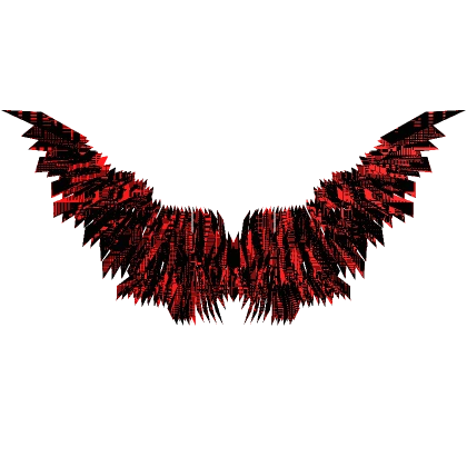 Animated Glitch Shadow Wings - Red