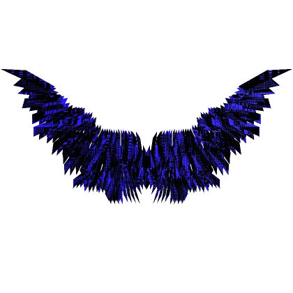 Animated Glitch Shadow Wings - Blue