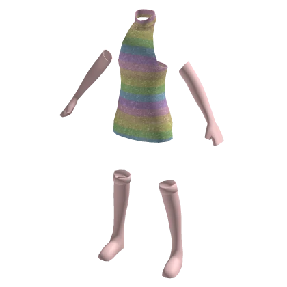 ✅Pastel Rainbow✅ Party Glossy dress