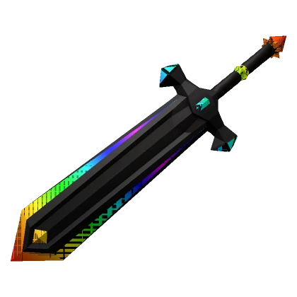 Animated Glitch Shadow Sword - Rainbow