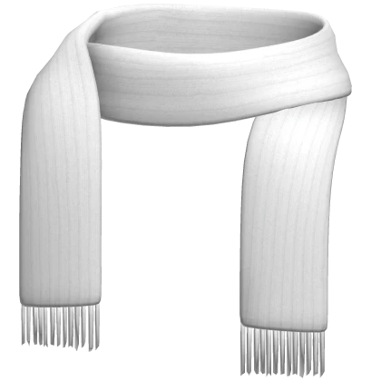 White Winter Knit Scarf
