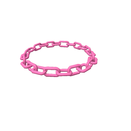 Hot Pink Chain Choker Necklace 3.0