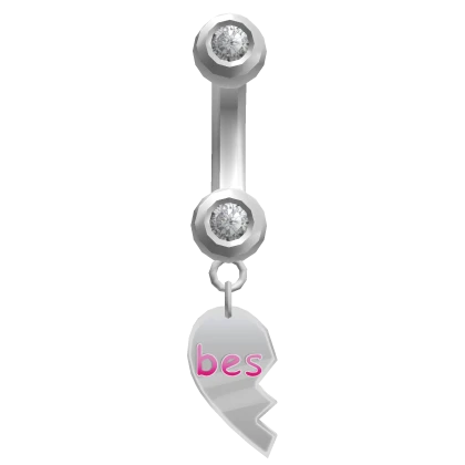 Bestie Belly Ring Silver [Left]