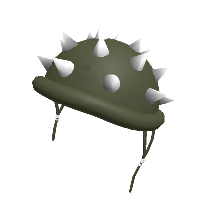 Punk Spike Combat Helmet Green (Tilted)