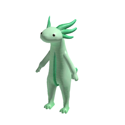 Green Realistic Axolotl Suit