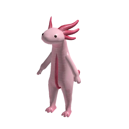 Pink Realistic Axolotl Suit