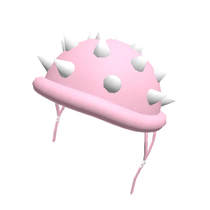 Punk Spike Combat Helmet Pink (Tilted)