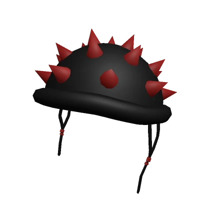 Punk Spike Combat Helmet Red