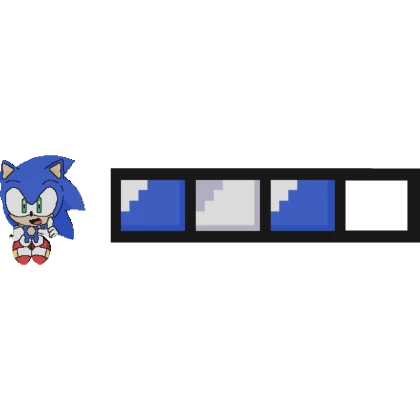 Sonic 8-Bit Hp Health Bar