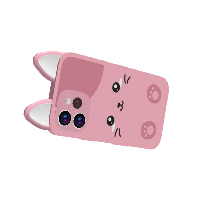 Cute Pink Cat Phone (Hand)