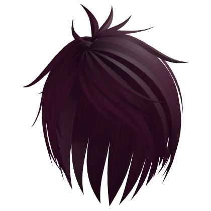 ♡ : plum y2k rockstar emo boy hair