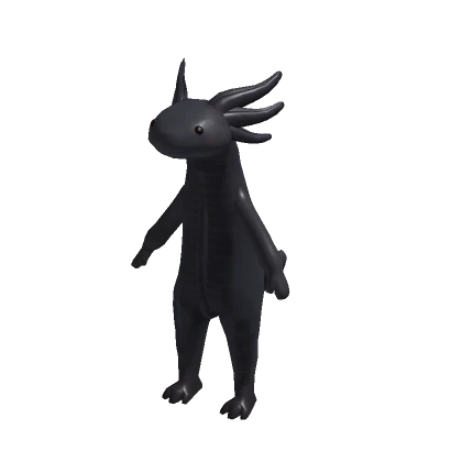 Black Realistic Axolotl Suit