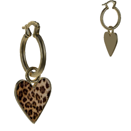 Leopard Gold Earring