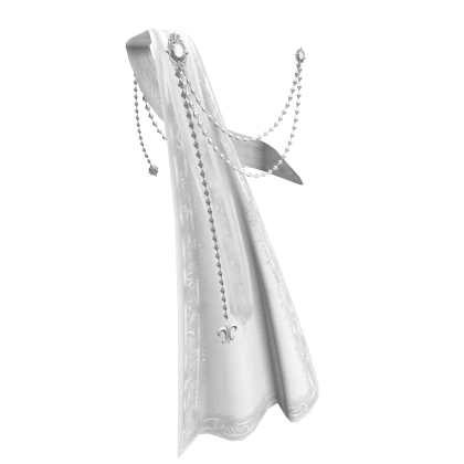 1.0 Royal sash with cape - white