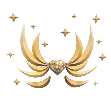 Magical Heart Wings - Gold