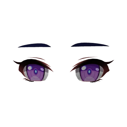 Raiden's Purple Anime Eyes (3D Face) | Genshin