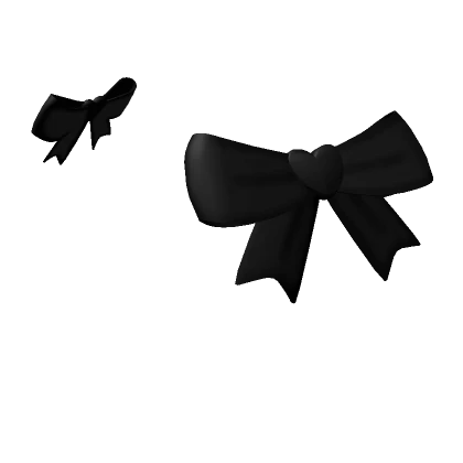 Black Heart Side Bows