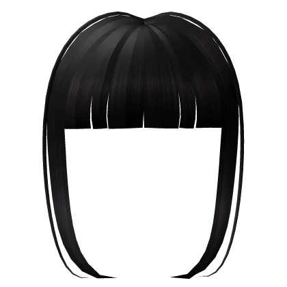 Cute black bangs