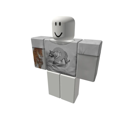 2Hollis White Tiger Shirt Dué le quartz