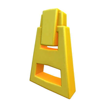 Large Gold Zipper Pull Tab - Front