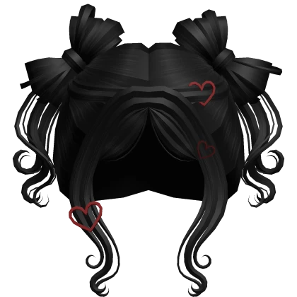 Valentines Day Red Bow Hair