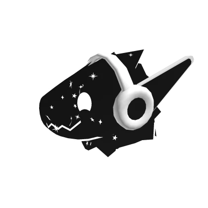 Space Synth Furry Mask (Black)