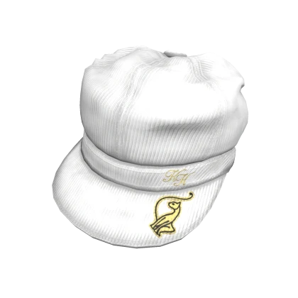 Vintage Designer Cap | White