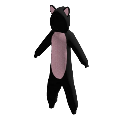 Cat Onesie Black