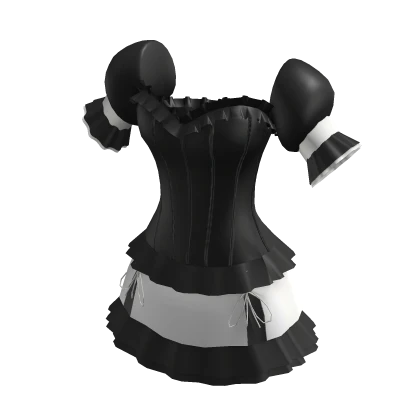 Black Cute Corset Dress