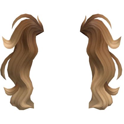 Y2K Messy Aesthetic Pigtails Extension (Caramel)