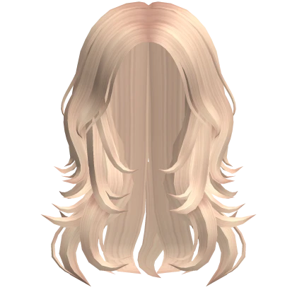 Layered Lush Anime Y2K Wolfcut Hair (Blonde)