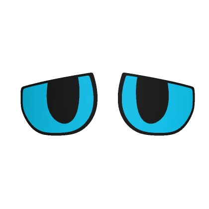 Blue Cartoon Sad Eyes