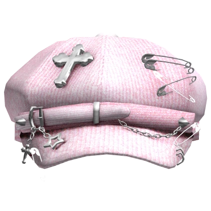 Pierced Y2K Punk Cap (Pink)