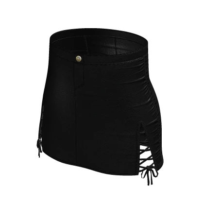 Black Leather Skirt
