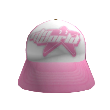 GLO WORLD PINK Y2K TRUCKER CAP