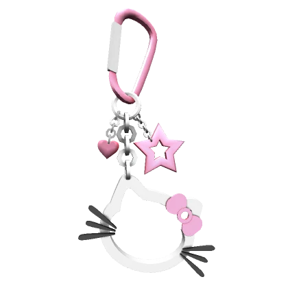 🩷 Kawaii Kitty Keychain Pink 🩷