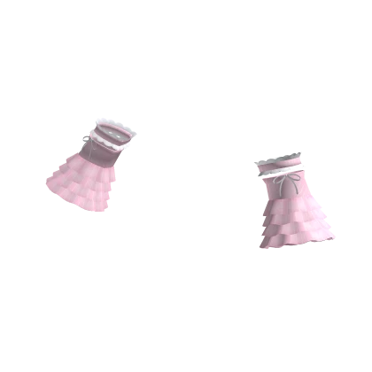 🤍 coquette pin stripe sleeves / cuffs pink