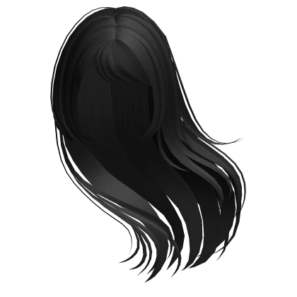 Anime Wind Blown Black Hair