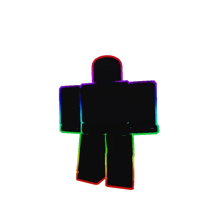 Rainbow Black Outlined Dummy