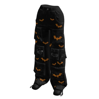 Halloween Bat Y2K Cargo Pants w/ Shoes