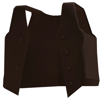 Brown Open Suit Vest